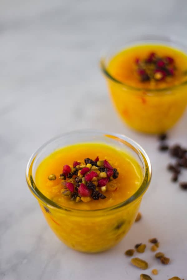 Vegan Turmeric Rice Pudding (Turkish Zerde) Aegean Delight