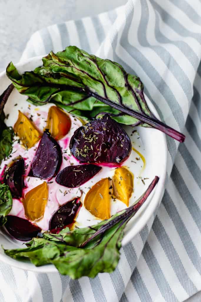Roasted Beets with Labneh - Plant-Based