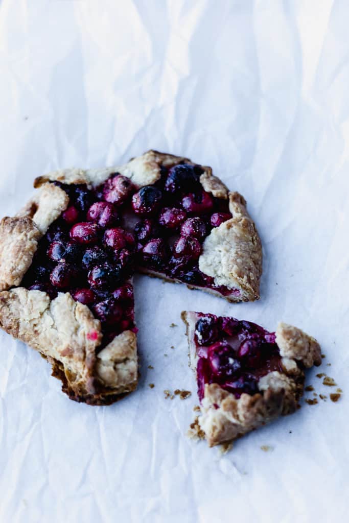 Vegan Galette with Cranberries