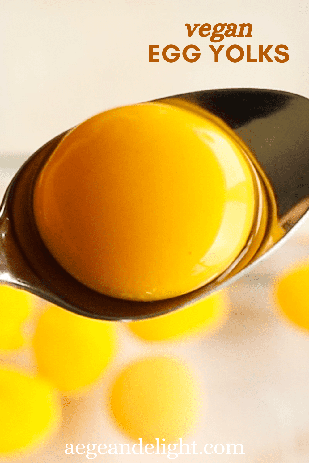 Foolproof Vegan Egg Yolk 🍳 Using Spherification Aegean Delight