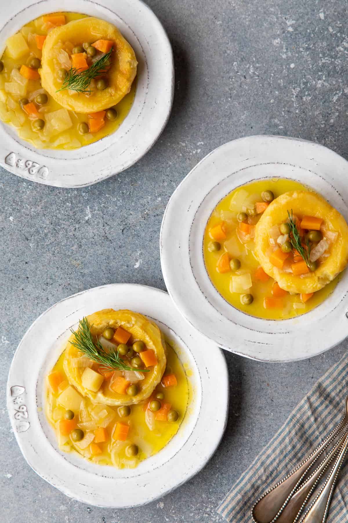 Artichoke Hearts Braised in Olive Oil Recipe on three plates