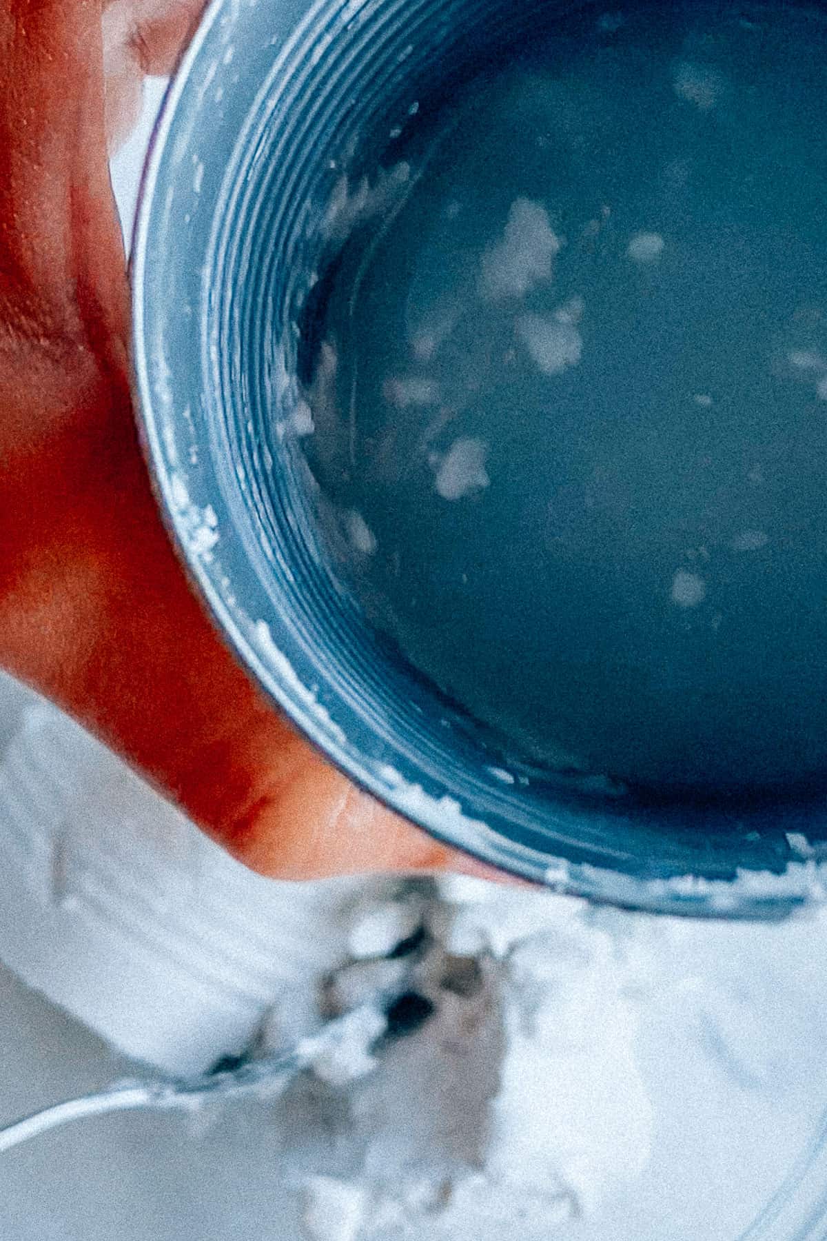 leftover coconut water from a can of coconut cream
