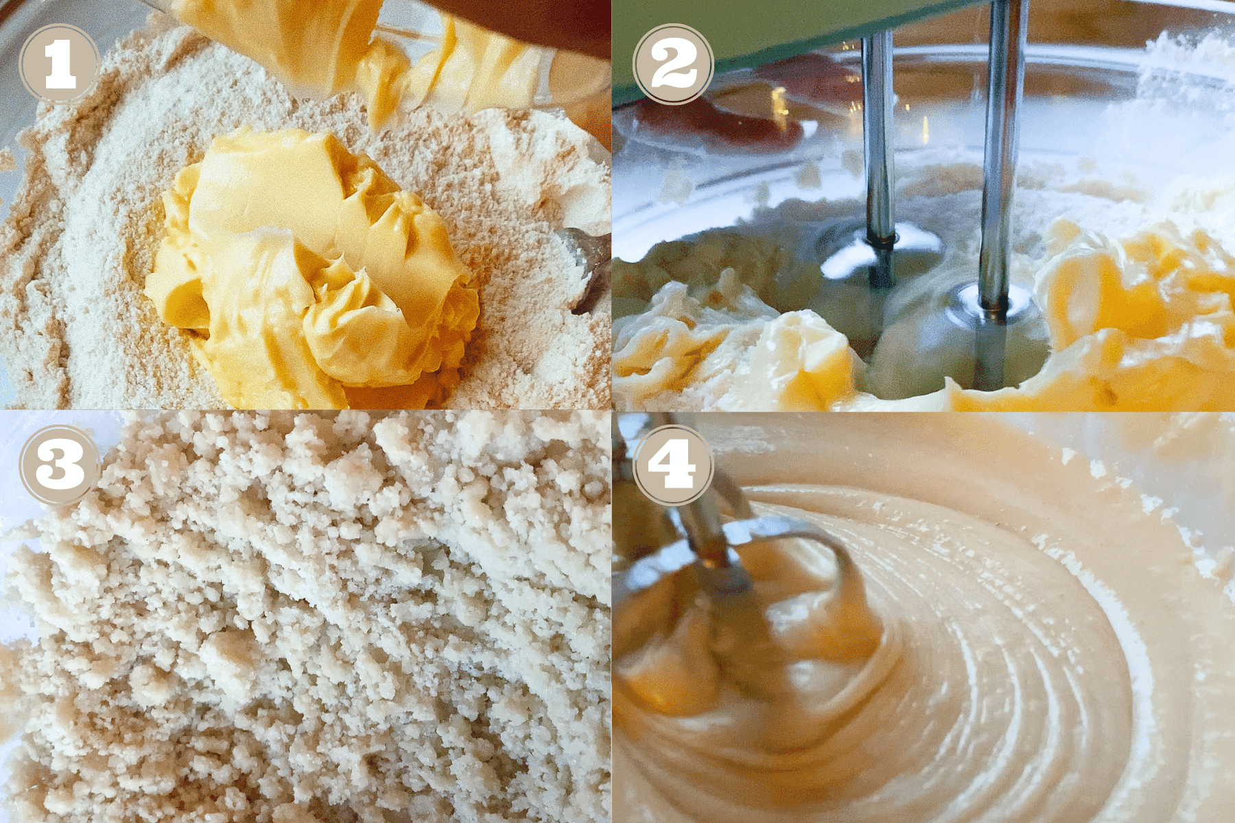 process of making vegan cake batter via reverse creaming