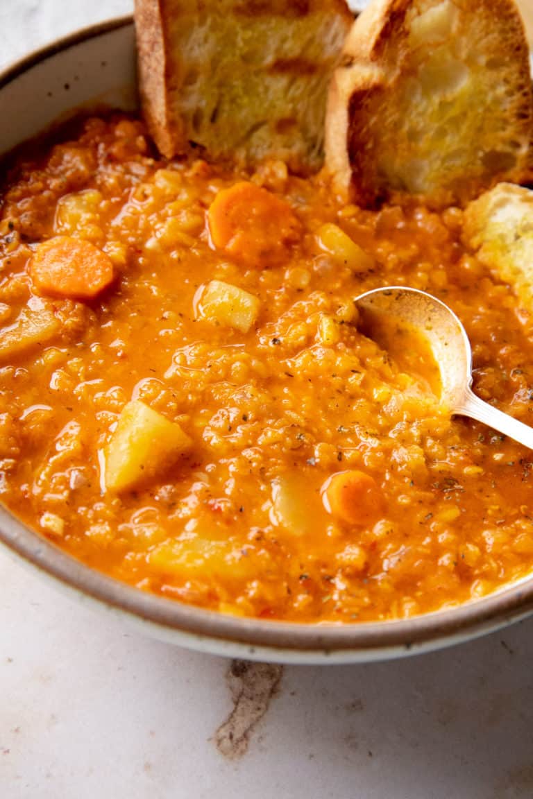 Red Lentil Soup with Lemon Aegean Delight