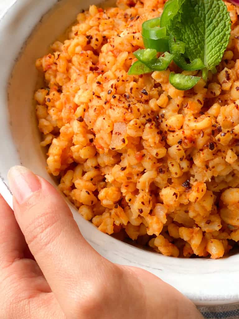 The BEST Bulgur Pilaf Recipe Aegean Delight