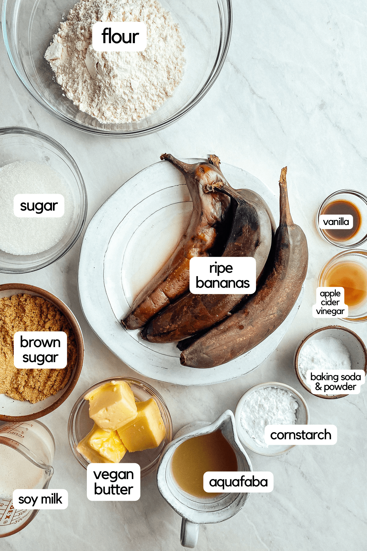 vegan banana bread ingredients